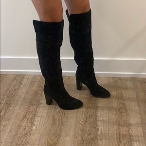 Michael Kors black knee high boots